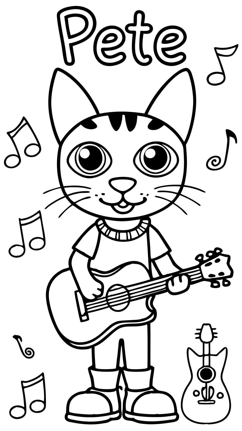 free pete the cat coloring pages